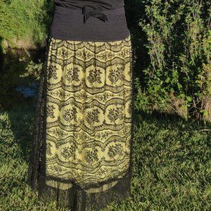 NWOT Betsey Johnson Yellow Swim Coverup! OS